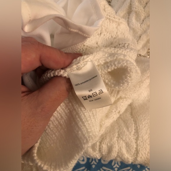 VENUS Off-Shoulder Cable Knit Dress - Cream - Picture 12 of 16